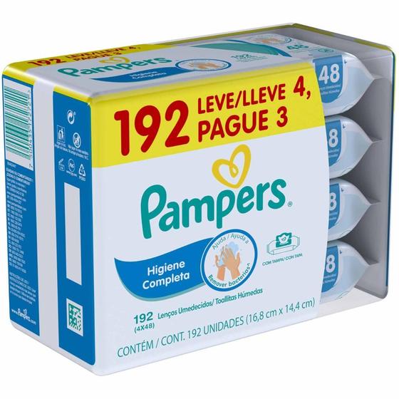 Imagem de Toalha umed pampers hig compl 48un l4p3