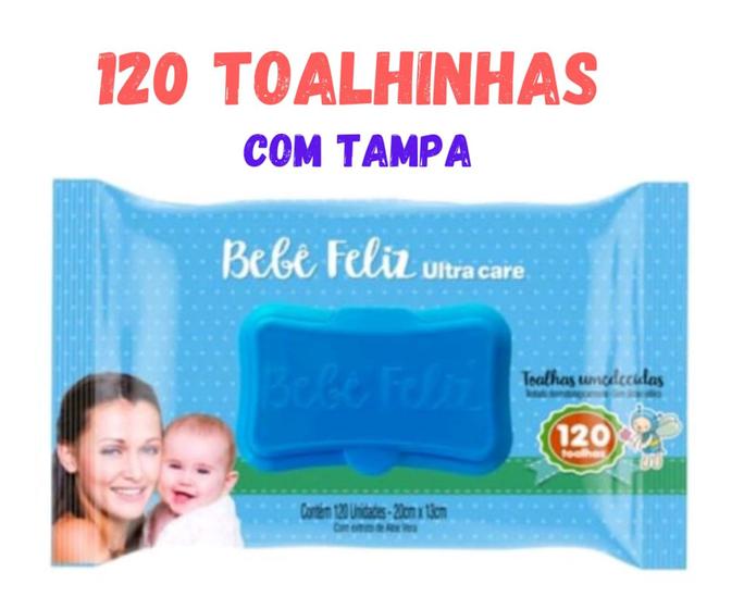 Imagem de Toalha umedecida Bebe Feliz com 120un