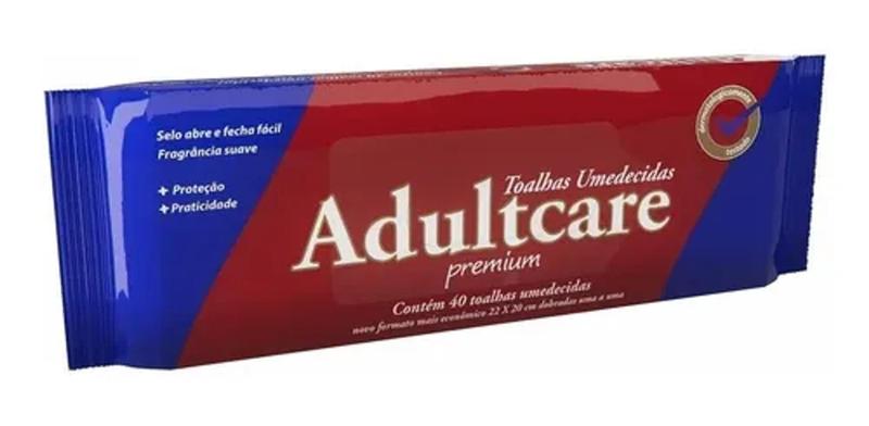 Imagem de Toalha Umedecida Geriátrica - Adultcare Premium - C/ 80 Unid