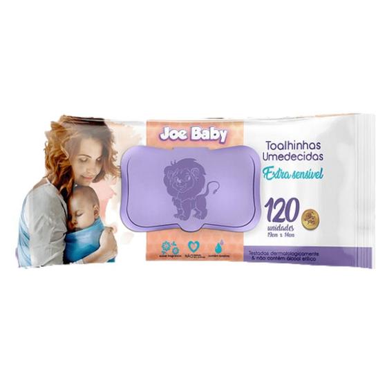 Toalha umedecida joe baby suave c/120 unidades extrasensível Menor preço em Toalha umedecida joe baby suave c/120 unidades extrasensível
