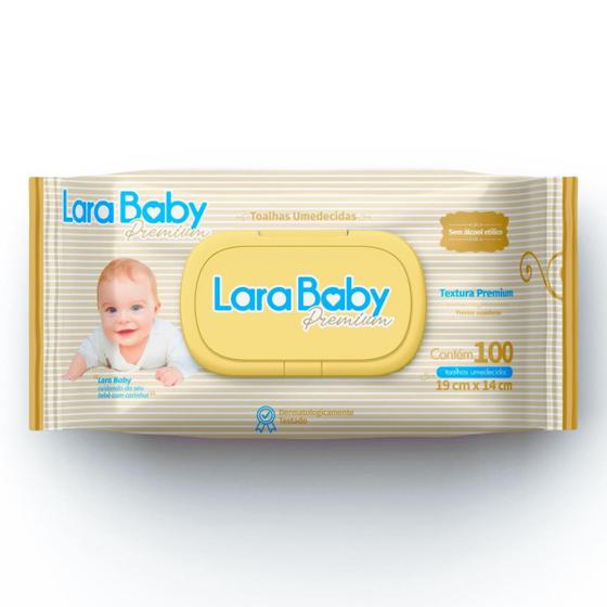 Imagem de Toalha Umedecida Lara Baby Premium - 100 Unidades