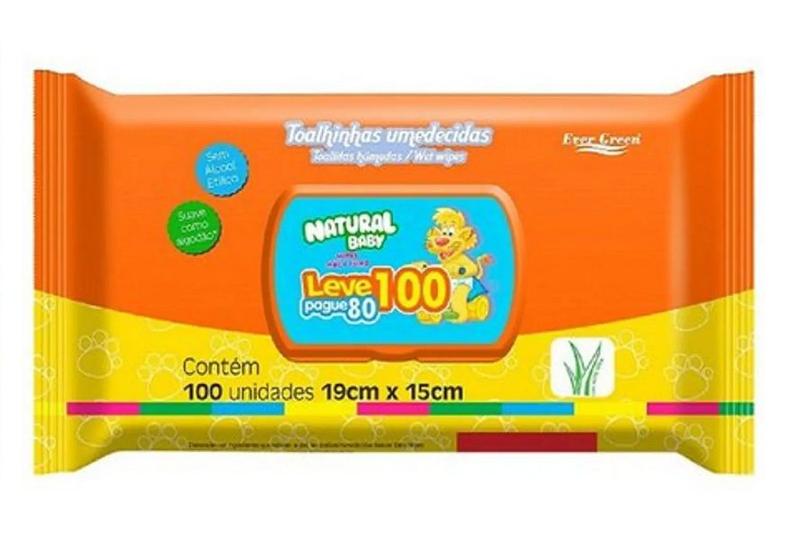 Imagem de Toalha umedecida Natural Baby 100 unid.