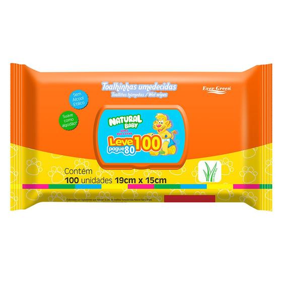 Toalha Umedecida Natural Baby Leve 100 Pague 80 Especial Menor preço em Toalha Umedecida Natural Baby Leve 100 Pague 80 Especial