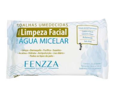 Imagem de Toalha Umedecidas Para Limpeza Facial Com Água Micelar -  Fenzza