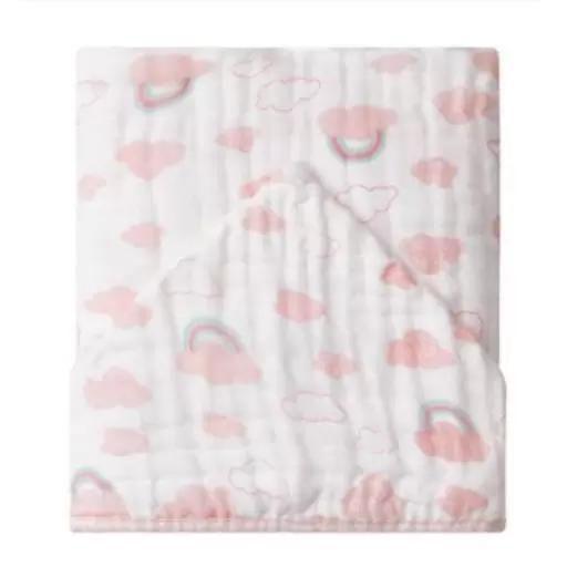 Imagem de Toalhão De Banho Papi Baby Soft Premium com Capuz Estampado Enxoval Bebe Arco irís