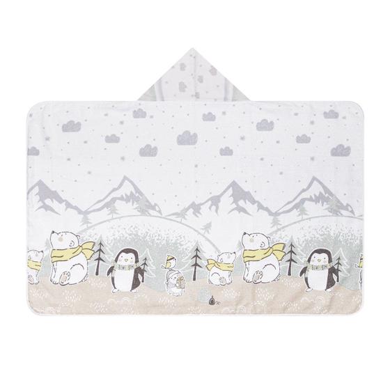 Imagem de Toalhão de Banho Papi Felpudo Forrada Capuz Urso Polar