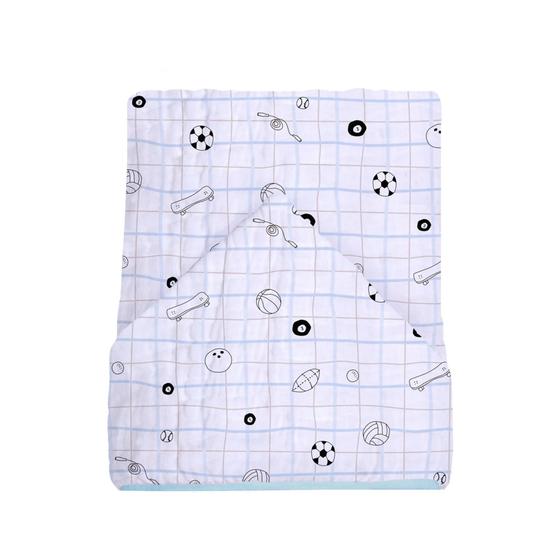 Imagem de Toalhão De Banho Soft Premium Papi Baby C/ Capuz Estampado 1,05M X 85Cm Contem 01 Un Esporte Xadrez