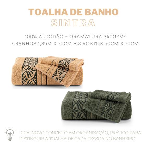 Imagem de Toalhas de Banho Felpuda Hipoalergenica Jogo de Banho Floral Folhagem Natureza Banheiro SINTRA