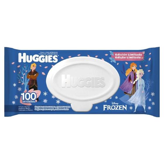 Imagem de Toalhas Umedecidas Huggies Frozen - Embalagem com 100 Toalhas