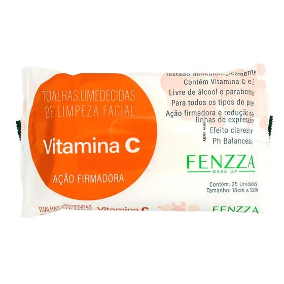 Imagem de Toalhas Umedecidas Limpeza Facial Vitamina C Fenzza