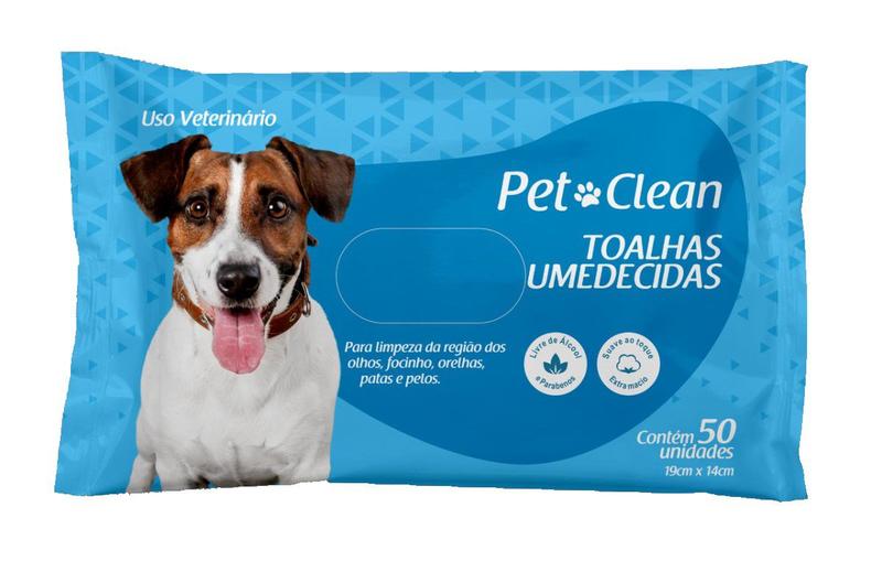 Imagem de Toalhas Umedecidas Para Cães E Gatos 50 Unidades - Pet Clean