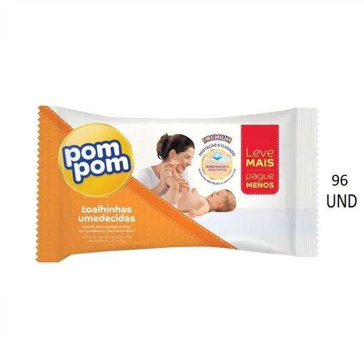 Toalhas Umedecidas Pom Pom Premium 96 unidades Menor preço em Toalhas Umedecidas Pom Pom Premium 96 unidades