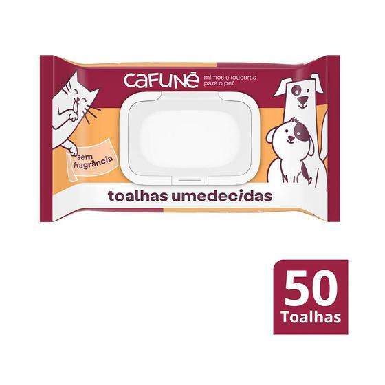 Imagem de Toalhas Umedecidas sem Fragrância Cafuné 50 unidades 