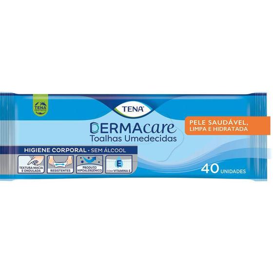 Imagem de Toalhas Umedecidas Tena Slip Dermacare 40 Unidades