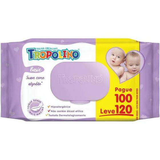 Imagem de Toalhas Umedecidas Tropolino Pague 100 Leve 120 - Hygieline