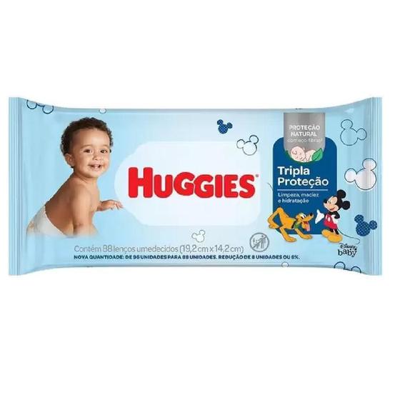 Imagem de Toalhas Umedecidos Huggies Tripla Proteção C/88