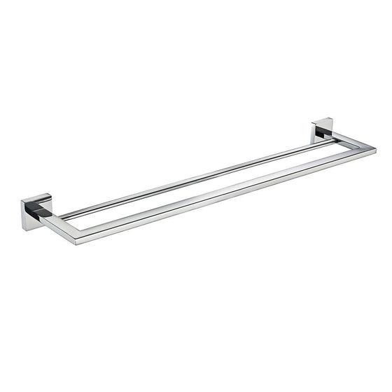 Imagem de Toalheiro Duplo Reto 60Cm Inox Polido Eterna Italy Line