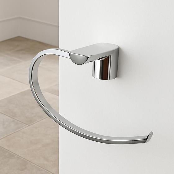 Imagem de Toalheiro Inox Cromado de Parede  Elegância para Banheiros e Lavabos  Linha Infinity  WESTING