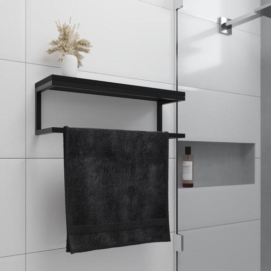 Toalheiro para Banheiro Estilo Industrial Ita - Preto Menor preço em Toalheiro para Banheiro Estilo Industrial Ita - Preto