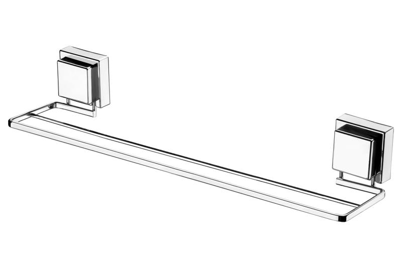 Imagem de Toalheiro Porta Toalha de Banheiro Cromado Secador de toalha de rosto com ventosa