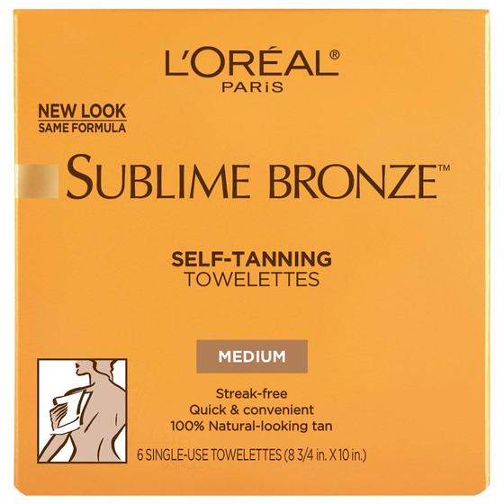 Imagem de Toalhetes Autobronzeadores Loreal Paris Sublime Bronze - Pacote com 3