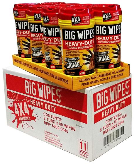 Imagem de Toalhetes Big Wipes Red Top Heavy Duty Industrial (pacote com 8)