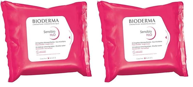 Imagem de Toalhetes Bioderma Sensibio H2O de Limpeza Biodegradáveis 25 unidades