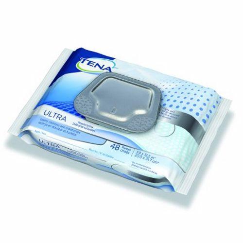Imagem de Toalhetes de Banho Tena Sem Enxágue - Ultramacio com Aroma de Camomila (4 Pacotes com 48 Unidades)