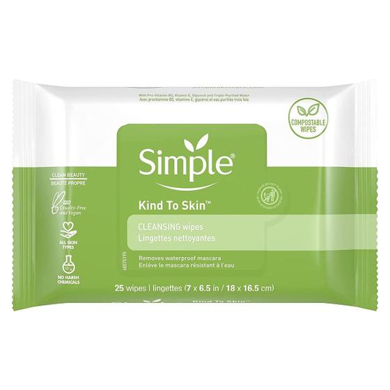 Imagem de Toalhetes Faciais Simple Cleansing - Pacote com 75 Unidades