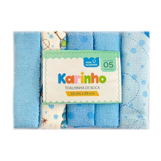 Imagem de Toalhinha De Boca Karinho Papi Estampada Com 5 Unidades