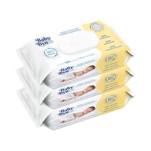 Imagem de Toalhinhas Umedecidas Kit Com 3 Pacotes RN- Baby Byn