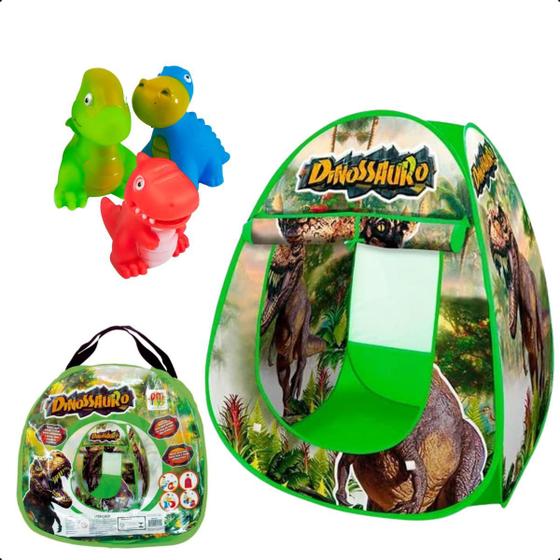 Imagem de Toca Barraca Infantil Kit Dinossauros vinil p/ Banho