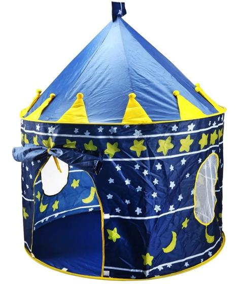 Imagem de Toca Barraca tenda Infantil Castelinho Cabana Dobrável- Azul