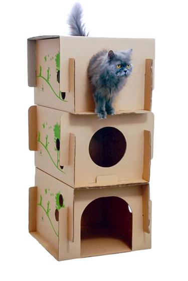 Imagem de Toca de Gatos Casinha Brinquedo para Gatos