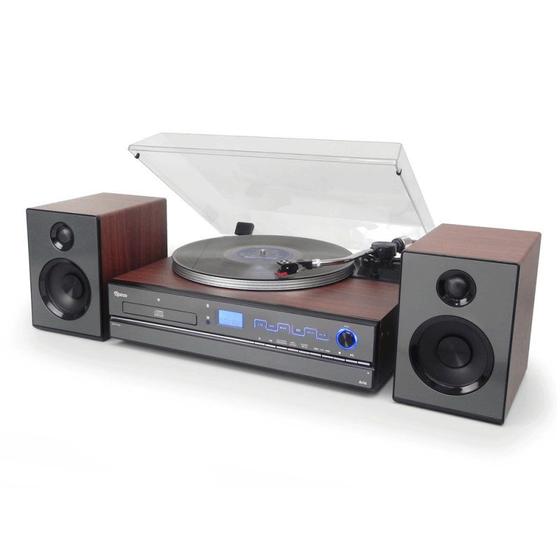 Imagem de Toca-Discos Aria Raveo Bivolt com 2 Velocidades Sistema Hi-Fi 30W Com Conexão Bluetooth