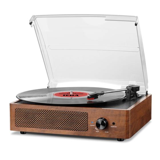 Imagem de Toca-Discos de Vinil FEKTIK Elite Series - Bluetooth 3 Velocidades