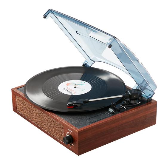 Imagem de Toca-discos de vinil VEVOR com alto-falante Bluetooth de 5W 33/45/78 RPM