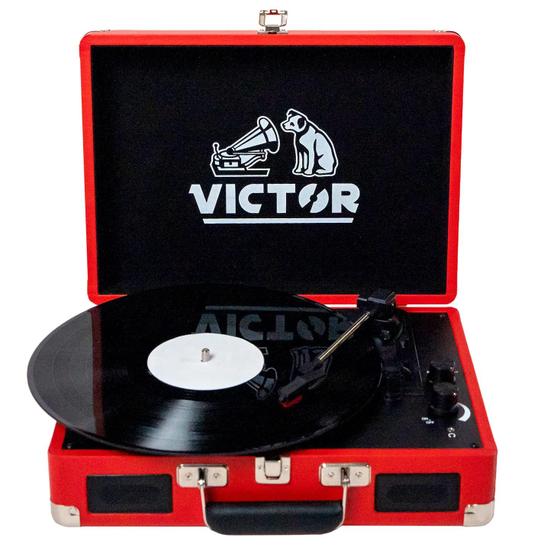 Imagem de Toca-discos portátil para malas VICTOR Metro Red