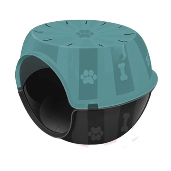 Imagem de Toca Gato Casinha Plastico Cama Paris Furacão Pet Coberta Iglu