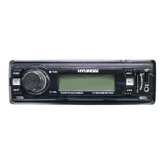 Imagem de Toca Rádio Mp3 Hyundai Hy-503 - 7W - Usb/Sd/Aux - Fm