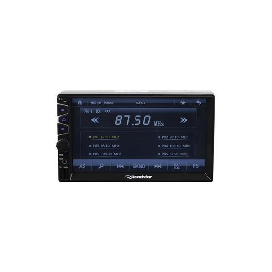 Imagem de Toca Rádio Mp3 Roadstar Rs 450Mp5 50W Usb Sd Aux Bluetooth Fm 7 Pol