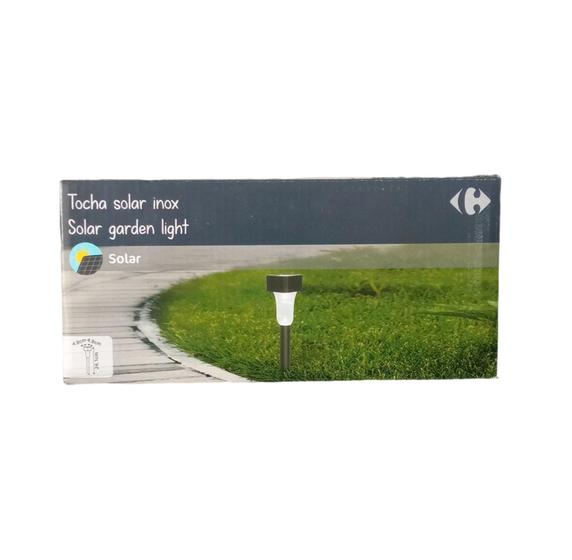 Tocha Luminaria Solar Luz 5 Unidades Carrefur Tocha para Jardim