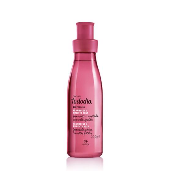 Imagem de Tododia Framboesa e Pimenta Rosa Body Splash Desodorante Colônia Feminino 200ml - Natura