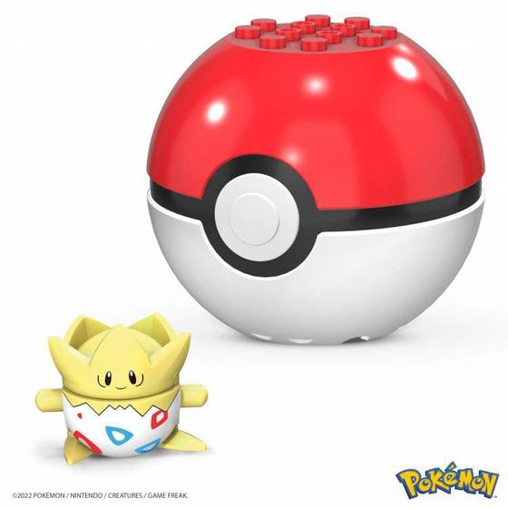 Imagem de Togepi e Pokebola - Mega Brands Pokémon (21 peças)