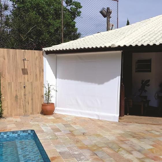 Imagem de Toldo Cortina Branco - 1,50m x 1,70m - kit completo