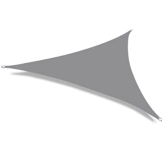 Imagem de Toldo Sombreamento Proteção Uv Cinza 3,6x3,6x3,6 Triangular