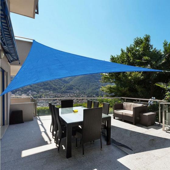 Imagem de Toldo Sombreamento Vela Cobertura Triangulo Sombralux- Cinza +Kit De Instalação