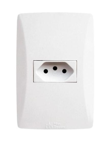 Imagem de Tomada 1 Tecla 10A Petra Mectronic- Caixa Com 25 Peças
