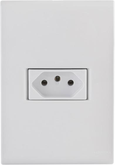 Imagem de Tomada 2P+T Liz 10a 250v Branco Tramontina