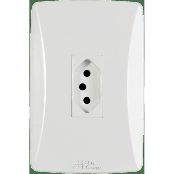 Imagem de Tomada 2P+T Nbr 20A Placa Vertical Petra Com 25 Unidades